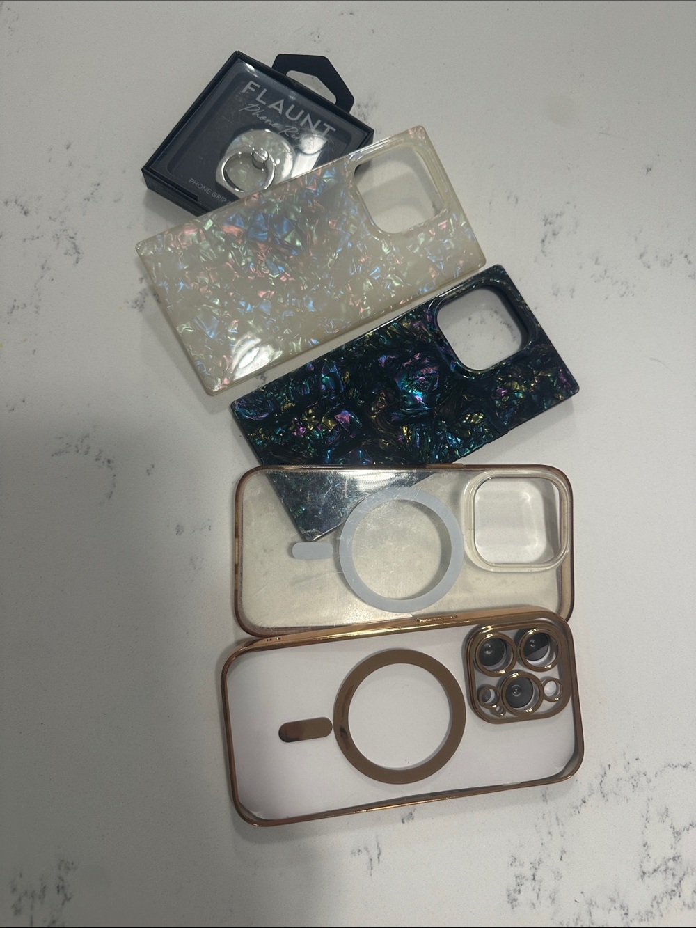 iPhone 14 Pro phone cases (2 FLAUNT), MagSafe with Ring Grip